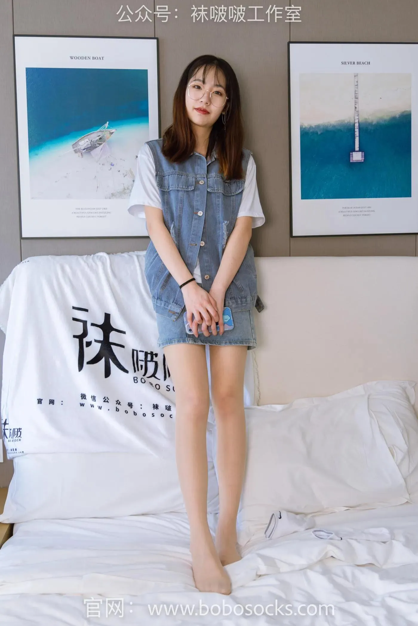 [BoBoSocks袜啵啵]NO.123 小甜豆-板鞋、白棉袜、肉丝 [140P]插图9